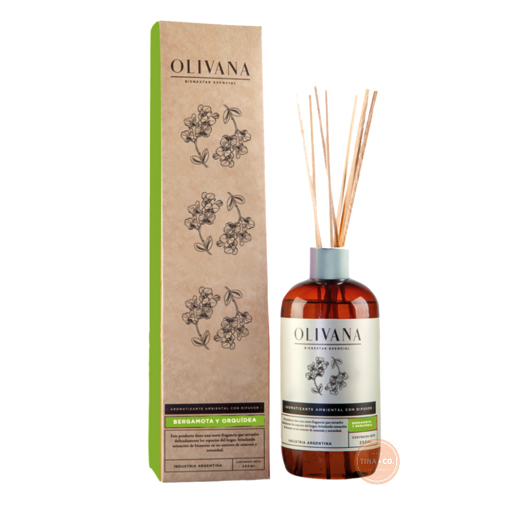 Olivana Difusor Bergamota y Orquídea - 250ml